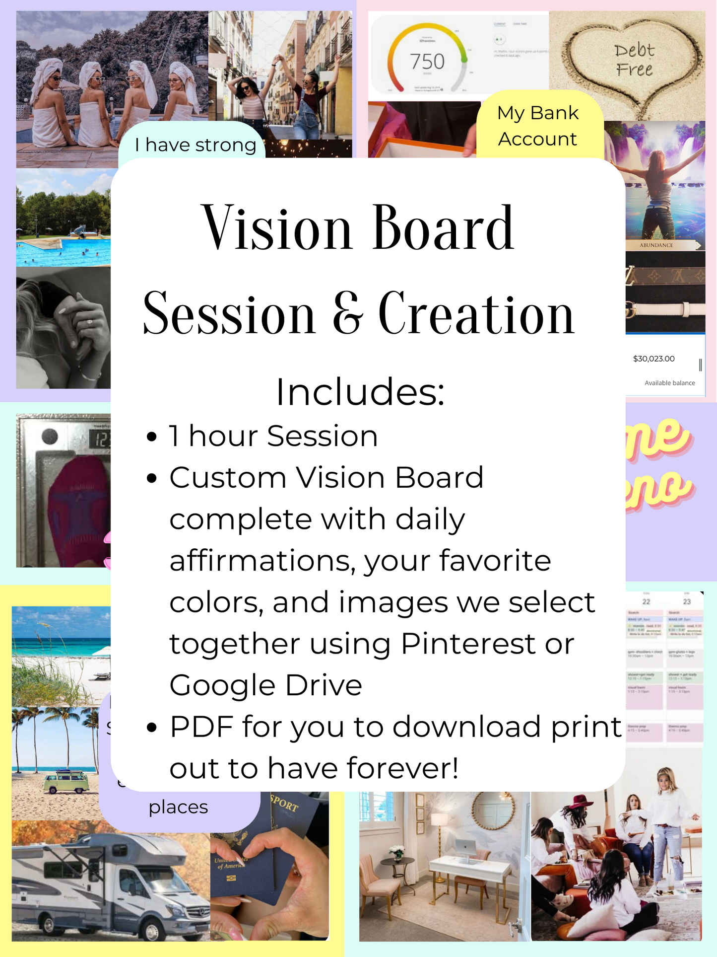 The Visionary: Curated Vision Board + Coaching Session